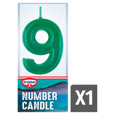 Number Nine Birthday Candle