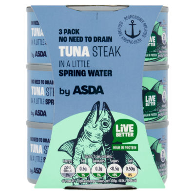 Tuna Steak in a Little Spring Water 3 x 110g (330g) thumbnail 2