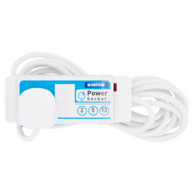 Status 2 Socket 5 Metre Extension Lead 13 Amp