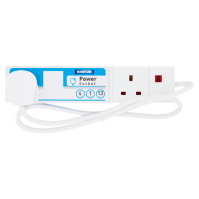 4 Socket, 1m Extension Lead - 13amp thumbnail 2