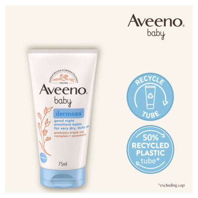 AVEENO Baby Dermexa Good Night Emollient Balm, 75 ml thumbnail 4