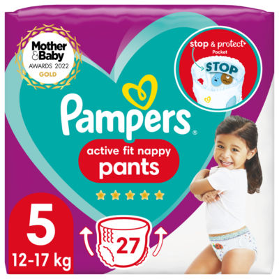Active Fit Nappy Pants Size 5 Essential Pack thumbnail 2