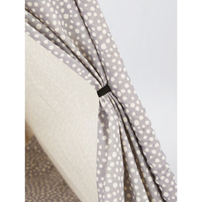 Grey Polka Dot Teepee Foam Dog Bed thumbnail 3