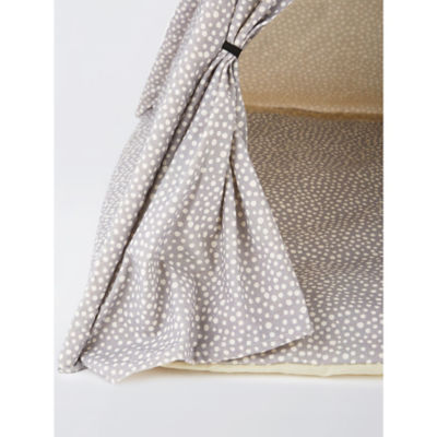 Grey Polka Dot Teepee Foam Dog Bed thumbnail 4
