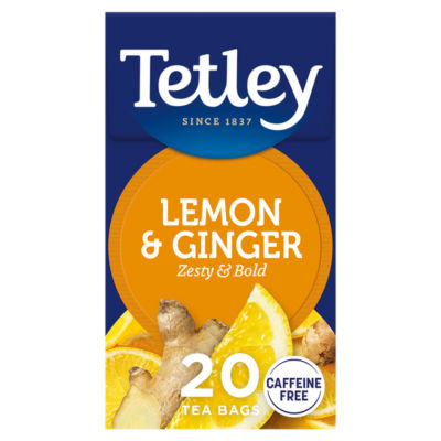 Herbal Zingy Lemon & Ginger Tea Bags x20 thumbnail 2