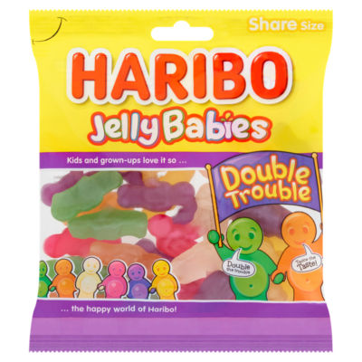 Jelly Babies Double Trouble Sweets Sharing Bag 175g thumbnail 2