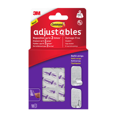 Adjustables™  Repositionable Refill Strips 18 Refill Strips thumbnail 2