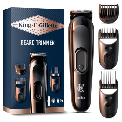 King C.  Men's Beard Trimmer, Cordless With Lifetime Sharp Blades And 3 Combs thumbnail 2
