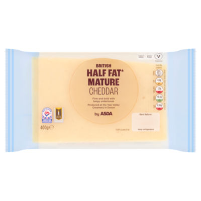 British Half Fat Mature Cheddar 400g thumbnail 2