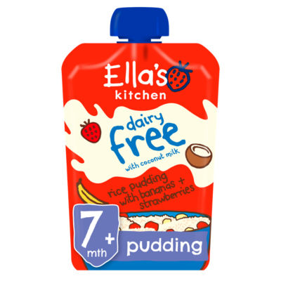 Bananas + Strawberry Rice Pudding with Coconut Milk 7+ Months 80g