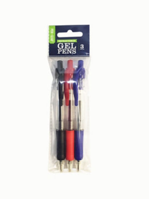 Retractable Gel Pens - 3PK