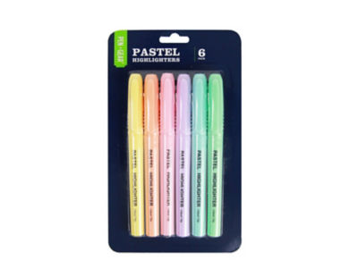 Pastel Highlighters 6 pack