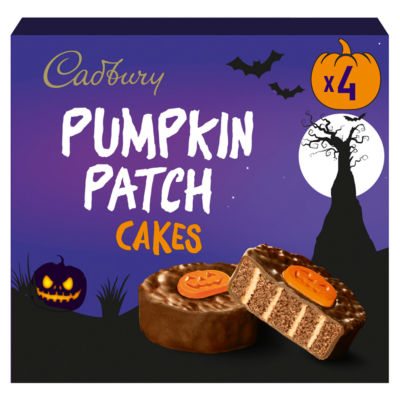 Halloween Pumpkin Patch Chocolate Cakes 4 Pack