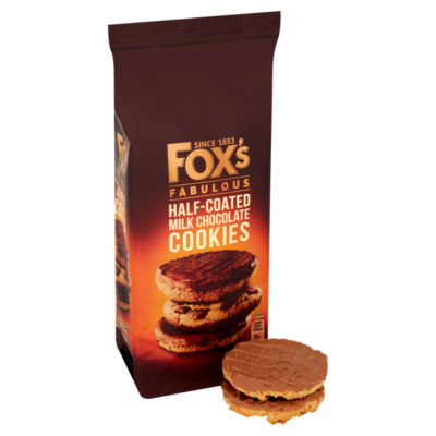 Chocolatey Biscuits Half Coated Milk Chocolate Cookies 175g thumbnail 3