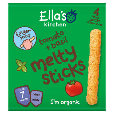 Tomato + Basil Melty Sticks from 7 Months 4 x 6g (24g) thumbnail 2