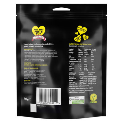 Oven Baked Cashews 90g thumbnail 3