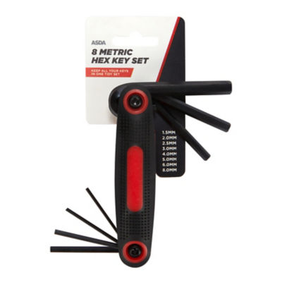 8pc Metric Hex Key Set