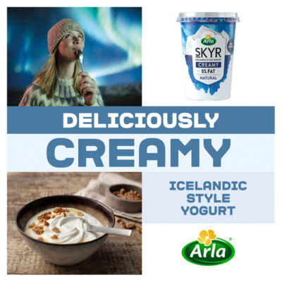 Skyr High Protein Extra Creamy Natural Icelandic Style Yogurt 450g thumbnail 3
