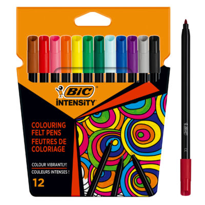 Intensity Colouring Felt Pens, Quick-Drying Ink, Pack of 12 thumbnail 2