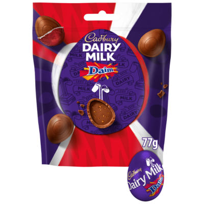 Dairy Milk and Daim Mini Chocolate Eggs Bag 77 g thumbnail 2