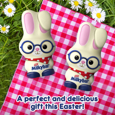 Bunny White Chocolate Easter Hollow Figure 88g thumbnail 4