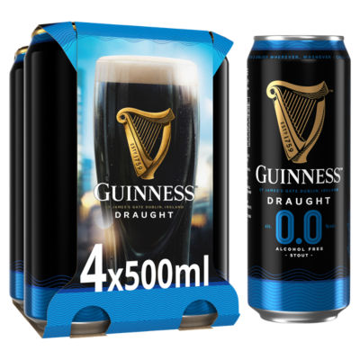 Draught 0.0% Non-Alcoholic Stout 4 x 500ml Pack