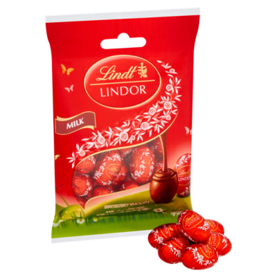 Lindor Milk Chocolate Easter Mini Eggs Bag 80g thumbnail 3