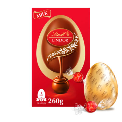 Lindor Milk Chocolate Egg With Lindor Milk Truffles 260g thumbnail 3