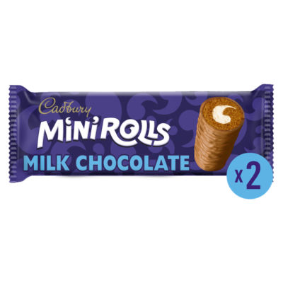 Milk Chocolate Mini Rolls Cakes 2 Pack thumbnail 2