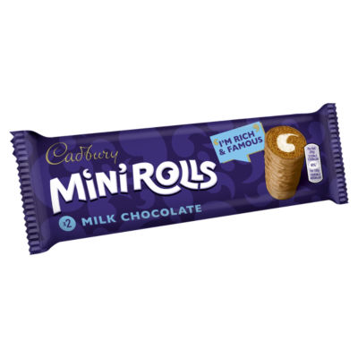 Milk Chocolate Mini Rolls Cakes 2 Pack thumbnail 3