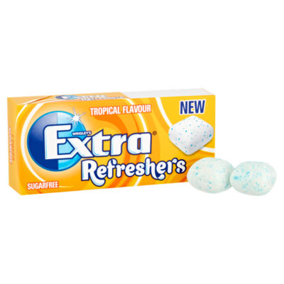 Refreshers Tropical Sugar Free Chewing Gum x7 Pieces thumbnail 3