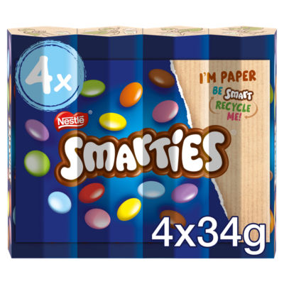 Milk Chocolate Tube 4 Pack Multipack 136g thumbnail 2