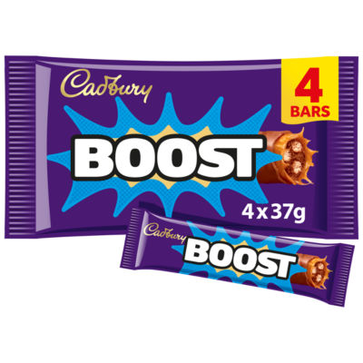 Boost Chocolate Bar 4 Pack Multipack 148g (4 x 37g) thumbnail 2