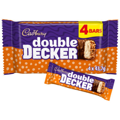 Double Decker Chocolate Bar 4 Pack Multipack 174.8g (4 x 44.6g) thumbnail 2