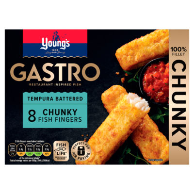 Gastro 8 Tempura Battered Chunky Fish Fingers 320g thumbnail 2