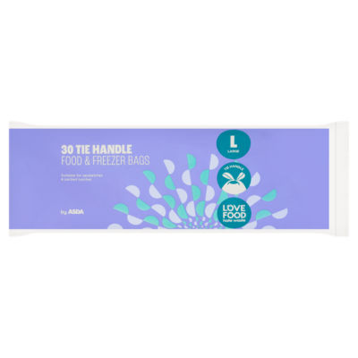 30 Tie Handle Food & Freezer Bags Large thumbnail 2