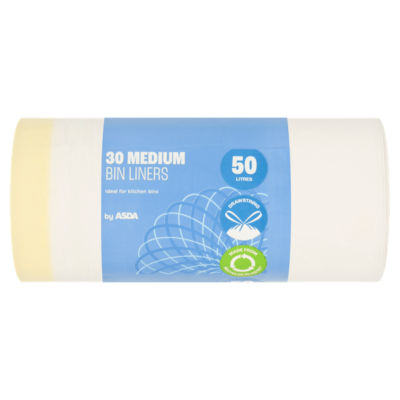 30 Medium Drawstring Bin Liners 50 Litres thumbnail 2