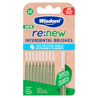 re:new Interdental Brushes 0.8mm 30 pack thumbnail 2