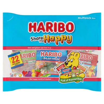 Haribo Share the Happy Sweets 22 Treatsize Mini Bags