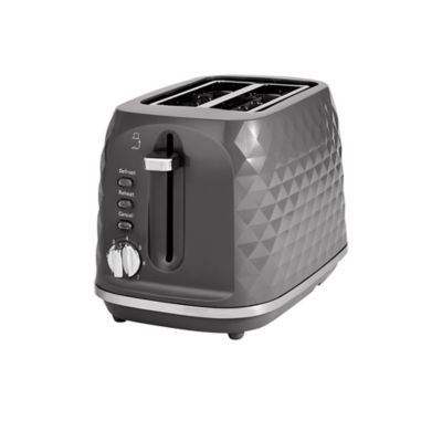 Grey textured 2 Slice Toaster