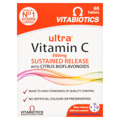 Vitabiotics Ultra Vitamin C 500mg Sustained Release with Citrus B