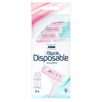 4 3 Blade Disposable Razors thumbnail 2
