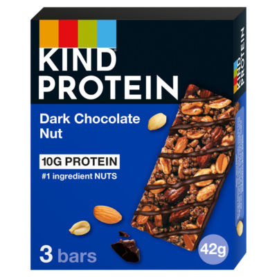 Protein Dark Chocolate Nut Bars 3 x 42g (126g) thumbnail 2