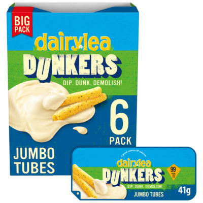 Dairylea Dunkers Jumbo Tubes Cheese Snacks 6 Pack 246g