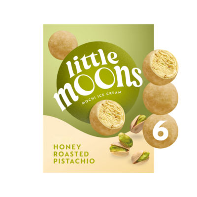 Honey Roasted Pistachio Mochi Ice Cream Frozen Snack 6 x 32g