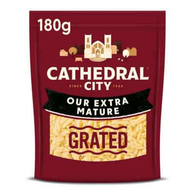Cathedral City Grated Extra Mature Cheddar Cheese 180g thumbnail 2