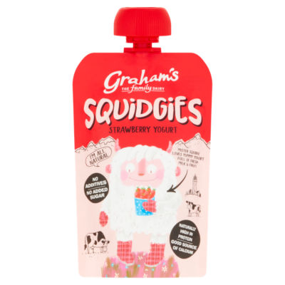 The Family Dairy Squidgies Strawberry Yogurt 100g thumbnail 2