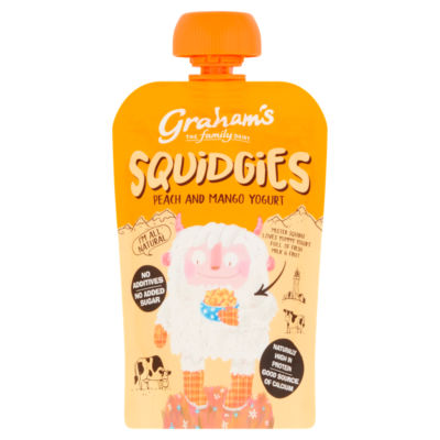 The Family Dairy Squidgies Peach and Mango Yogurt 100g