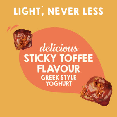 Sticky Toffee Greek Style Fat Free Yoghurt Multipack 4x115g thumbnail 4