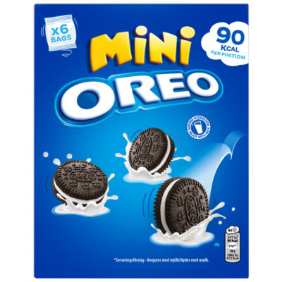 Oreo Mini Chocolate Sandwich Biscuit 6 Pack Multipack